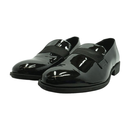 Black Patent Slip on Formal Loafer
