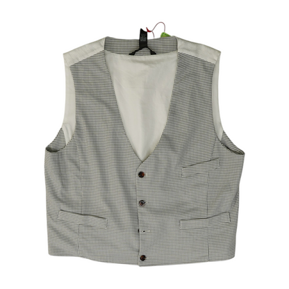 Gray Houndstooth Suit Vest