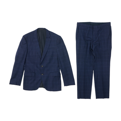 Vintage Navy Check Suit