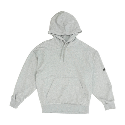 Gray Solid Hoodie Pullover