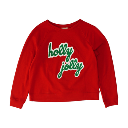 Red Graphic Sweatshirt Pullover