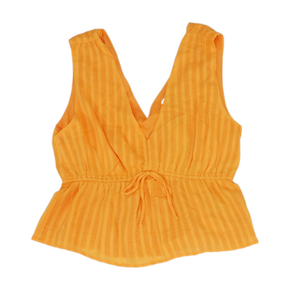 Orange Striped Blouse