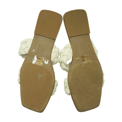 White Flat Sandals