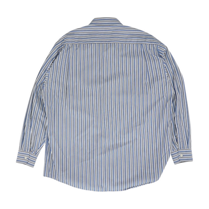 Blue Striped Long Sleeve Button Down