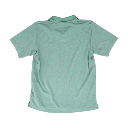 Green Solid Short Sleeve Polo