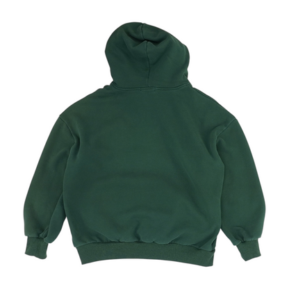 Green Solid Hoodie Pullover