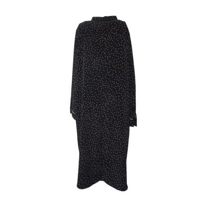 Black Polka Dot Midi Dress