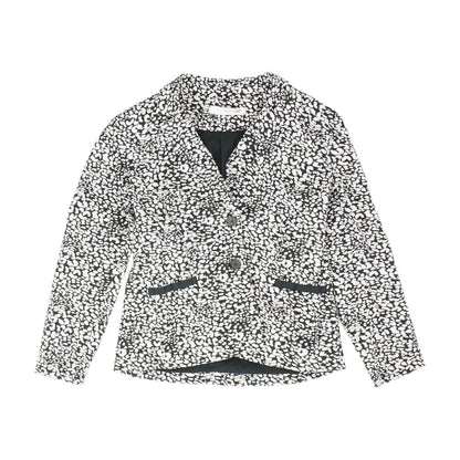 Black Animal Print Blazer
