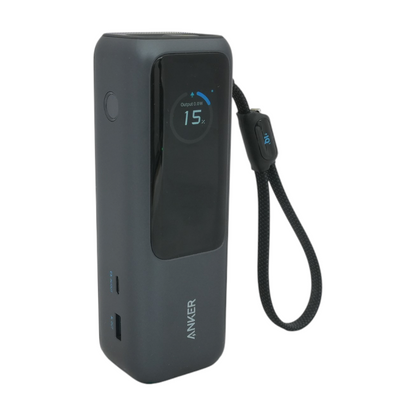 25K 165W Power Bank With Built-in and Retractable Cables