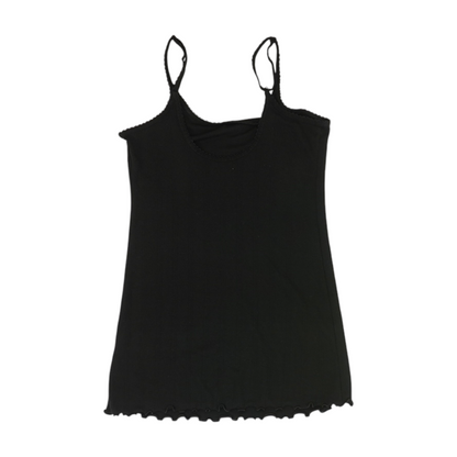 Black Solid Pajama Top