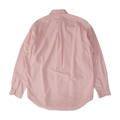 Pink Solid Long Sleeve Button Down