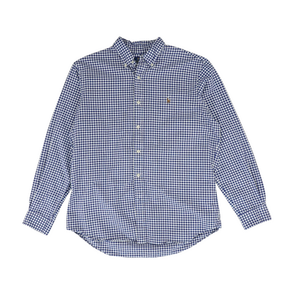 Blue Check Long Sleeve Button Down
