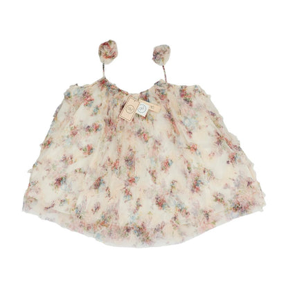 Beige Floral Blouse