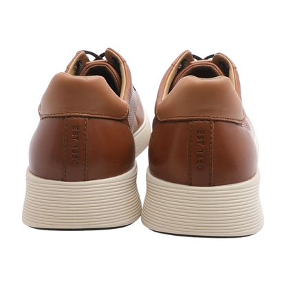 Brown Lace-Up Casual Shoes