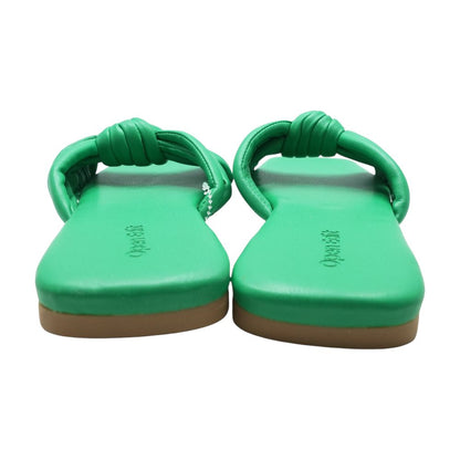 Green Flat Sandals