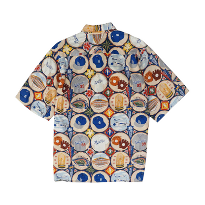 Multi Los Angeles Dodgers Short Sleeve Button Down