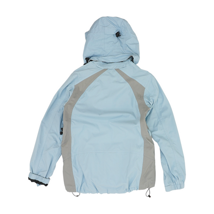 Blue Solid Rain Jacket