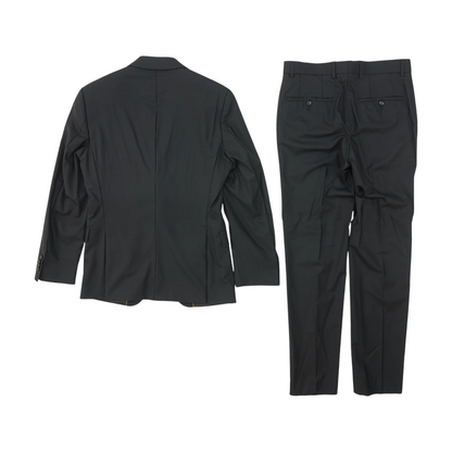Black Check Wool Suit