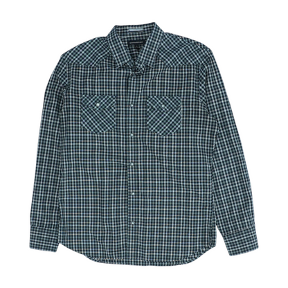 Black Check Long Sleeve Button Down