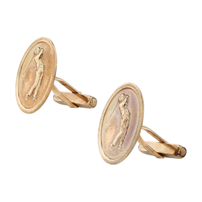 9K Yellow Gold Cufflinks