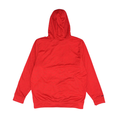 Red Geometric Hoodie Pullover