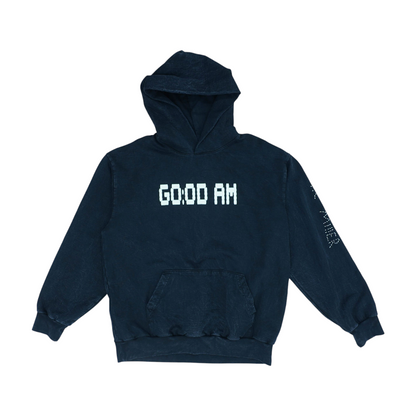 Black Solid Hoodie Pullover