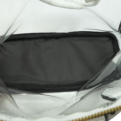 White Transparent Stadium Handbag