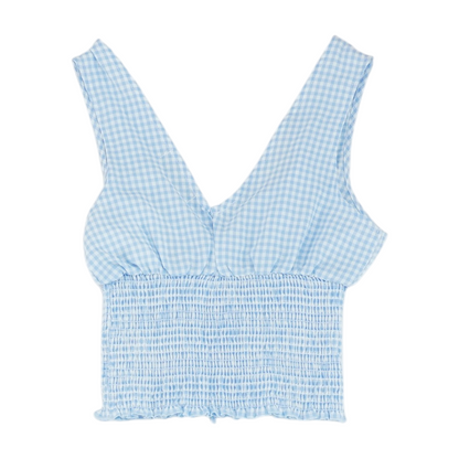 Blue Check Blouse