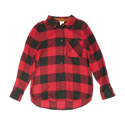 Maroon Plaid Button Down