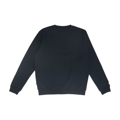 Black Solid Sweatshirt Pullover