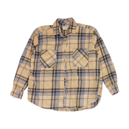 Multi Plaid Flannel Button Down