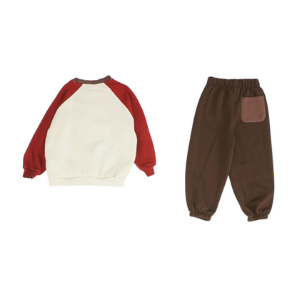 Multi Color Block Long Sleeve Set