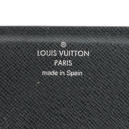 Black Taiga Leather Business Card Holder