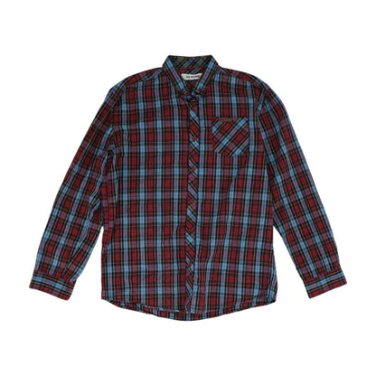 Blue Check Long Sleeve Button Down