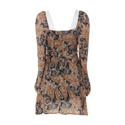 Black Floral Mini Dress