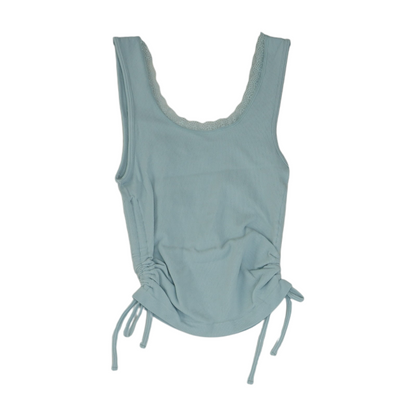 Blue Cropped Blouse