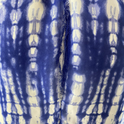 Vintage Blue Print Mini Dress