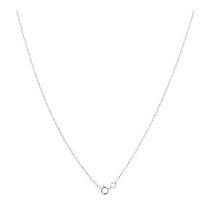 10K White Gold Opal Pendant Necklace – Image 2