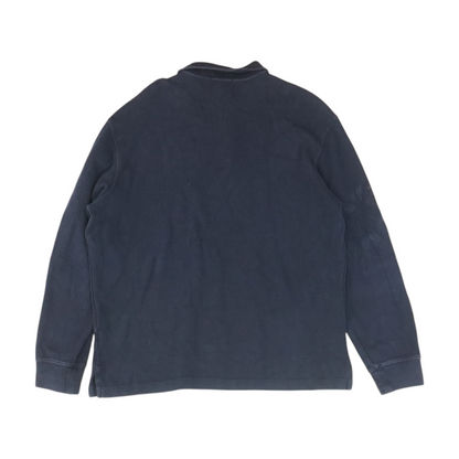 Navy Solid 1/4 Zip Pullover