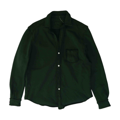 Green Flannel Button Down