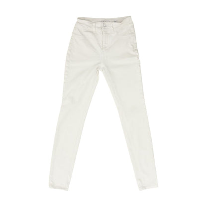 White High Rise Skinny Leg Jeans