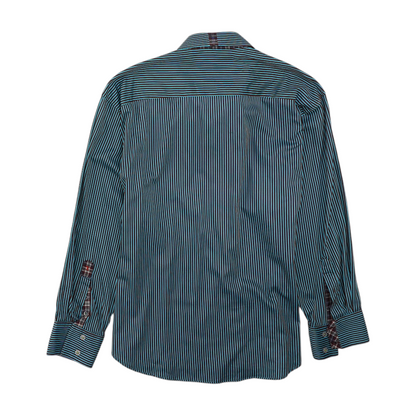 Brown Striped Long Sleeve Button Down
