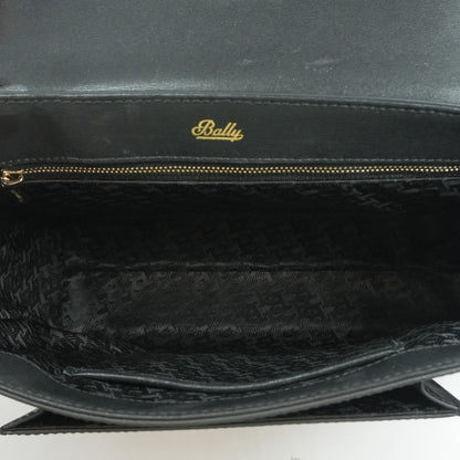 Black Emery Leather Twist-Lock Bag