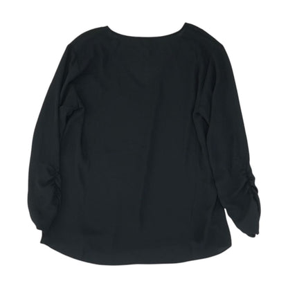 Black V-Neck Blouse