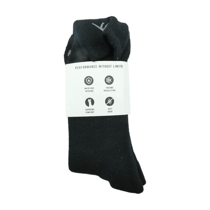 Black Solid Socks