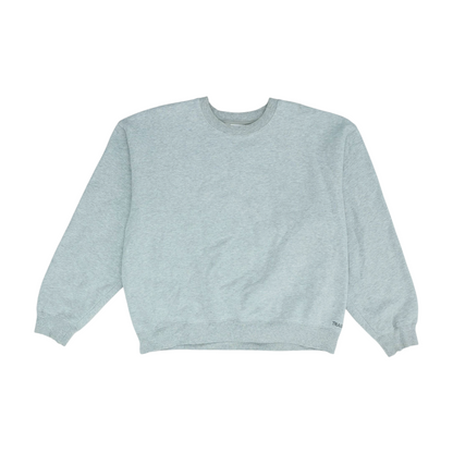 Gray Solid Sweatshirt Pullover