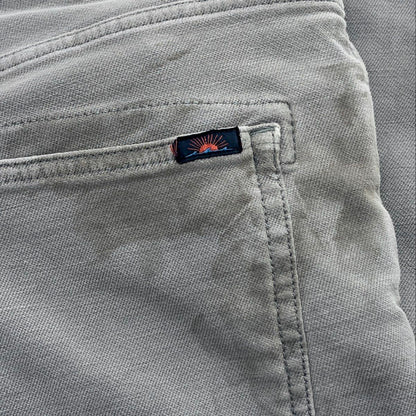Vintage Gray Solid Five Pocket Pants