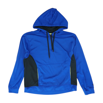 Blue Solid 1/4 Zip Pullover