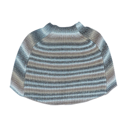 Brown Striped Pullover Sweater