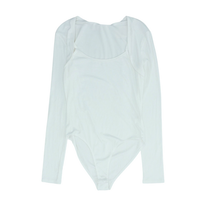 White Bodysuit Blouse
